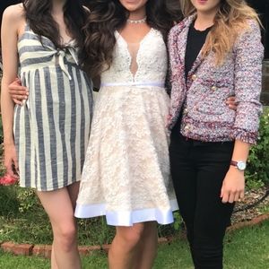 Abby Paris Beautiful Cream/White Dress